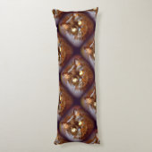 zwarte katten lichaamskussen (Achterkant (Verticaal))