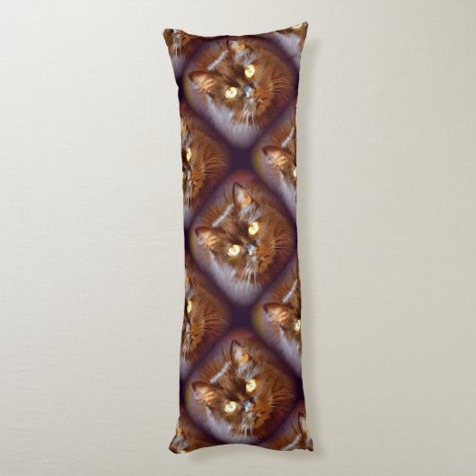 zwarte katten lichaamskussen (Achterkant (Verticaal))