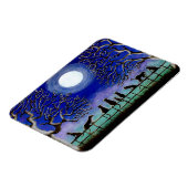 Zwarte katten magneet "Nine Tails" (Linkerzijde)