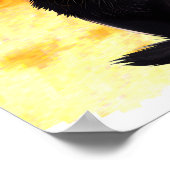 Zwarte katten “Mama en ik” muurposter Poster (Hoek)