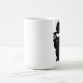 zwarte katten, moeder en kind koffiemok (Center)