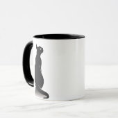 Zwarte katten mok (Voorkant links)