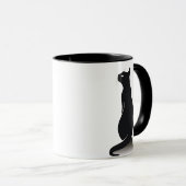 Zwarte katten mok (Voorkant rechts)