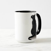 Zwarte katten mok (Voorkant rechts)