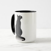 Zwarte katten mok (Voorkant links)