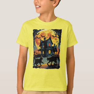 Zwarte katten op Halloween! T-shirt