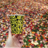 Zwarte katten papieren bekers