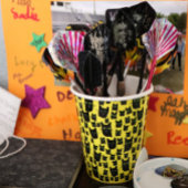 Zwarte katten papieren bekers