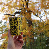 Zwarte katten papieren bekers