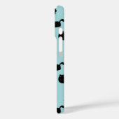 Zwarte Katten Patroon Case-Mate iPhone Case (Achterkant / Links)
