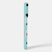 Zwarte Katten Patroon Case-Mate iPhone Case (Achterkant / Rechts)
