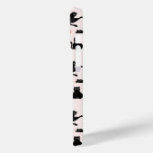 Zwarte Katten Patroon Case-Mate iPhone Case (Achterkant / Links)