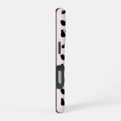 Zwarte Katten Patroon iPhone Hoesje (Rechterkant)