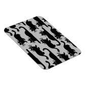 Zwarte Katten Patroon Magneet (Rechterzijde)