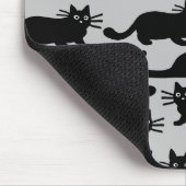 Zwarte Katten Patroon Muismat (Hoek)
