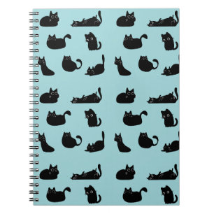Zwarte Katten Patroon Notitieboek