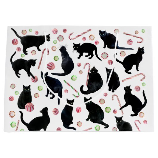 Zwarte Katten Pepermuntjes Cadeautas (Voorkant)