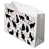 Zwarte Katten Pepermuntjes Cadeautas (Achterkant Gekanteld)
