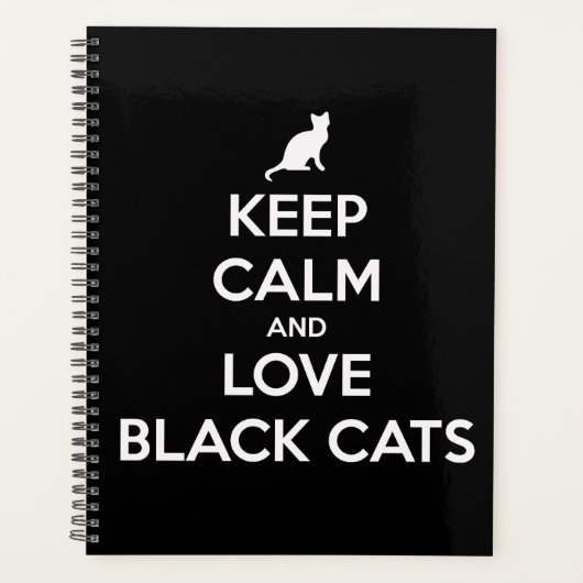 Zwarte katten planner (Voorkant)