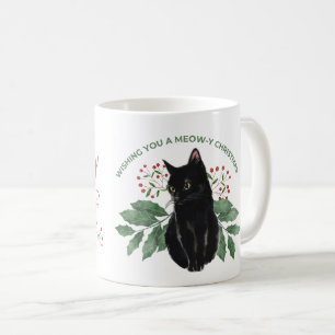 Zwarte katten regeren! Het is een mini-panter kers Koffiemok