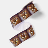 zwarte katten satijnen lint (Achterkant)
