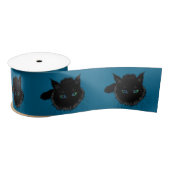 Zwarte katten Satin Ribbon Uw kleuren Satijnen Lint (Spoel)