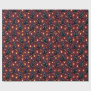 Zwarte katten, schrijfster Natasha Us Cadeaupapier