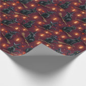 Zwarte katten, schrijfster Natasha Us Cadeaupapier (Hoek)