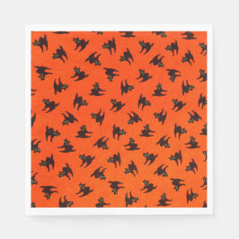 Zwarte katten servet