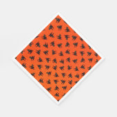 Zwarte katten servet (Hoek)