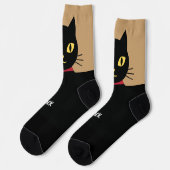 Zwarte Katten Socks Cadeau voor Kattenliefhebbers Sokken (Links)