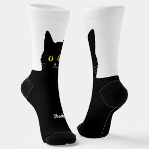 Zwarte Katten Socks Cadeau voor Kattenliefhebbers  Sokken
