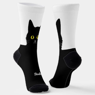 Zwarte Katten Socks Cadeau voor Kattenliefhebbers Sokken