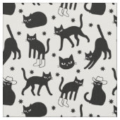 Zwarte katten stof (Close Up)