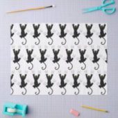 Zwarte katten tissuepapier (Craft)