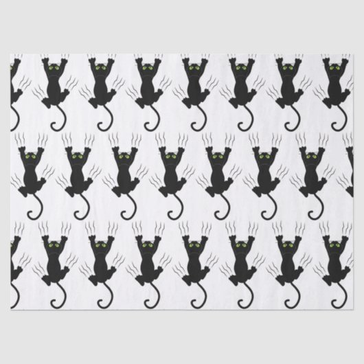 Zwarte katten tissuepapier (Voorkant)
