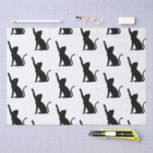 Zwarte katten tissuepapier (Craft)