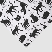 Zwarte katten tissuepapier (Detail)