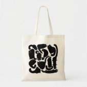 Zwarte katten tote bag (Voorkant)