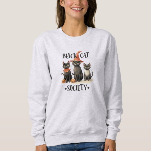  zwarte katten trui (Voorkant)