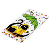 Zwarte katten van BiHrLe Magnet Magneet (Linkerzijde)