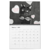 Zwarte katten vertellen alle kalender van 2018 (Feb 2027)