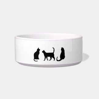 Zwarte katten  voerbakje