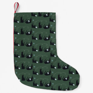 Zwarte Katten Winter Schattig Kerstmis Winter  Kleine Kerstsok