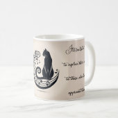 Zwarte katten zijn als een muziekkaart koffiemok (Voorkant rechts)