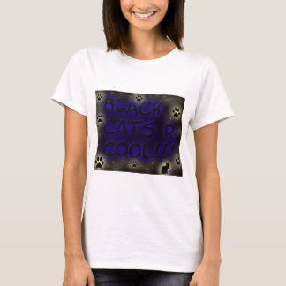Zwarte katten zijn cool t-shirt