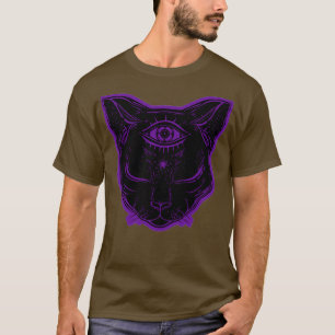 zwarte kattenachtvale t-shirt