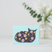 Zwarte kattenbloemen Planten Katten kunnen bus ete Visitekaartje (Staand voorkant)