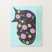 Zwarte kattenbloemen Planten Katten kunnen puzzels (Verticaal)