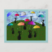 Zwarte kattenbroodjes briefkaart (Voorkant)